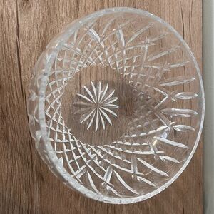 Waterford Crystal Intricate Clear Vintage Glass Dish 7” wide x 4” deep